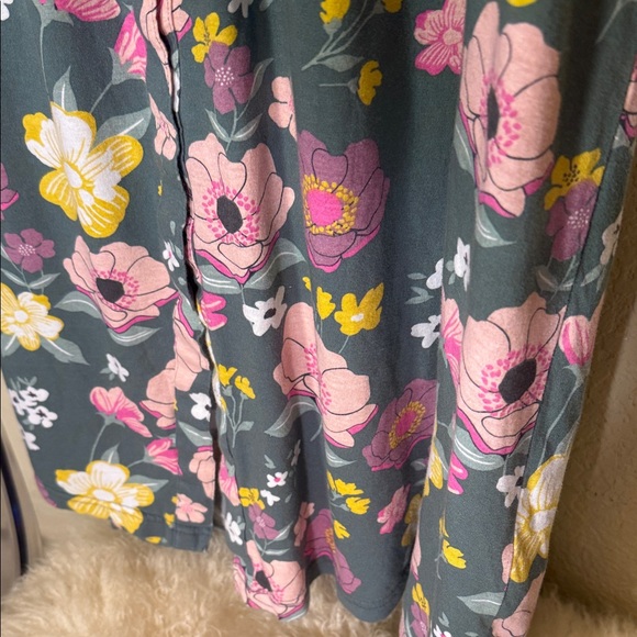 Baby Be Mine Floral Maxi Dress - Gray and Pink - Picture 12 of 16